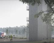 Neue Feuer-und Rettungswache in Aachen, Feuerwehr in Aktion