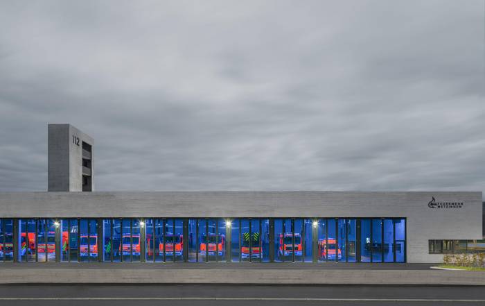 IZB Seminar, Neubau Feuerwehr und Bauhof Metzingen, Fahrzeughalle