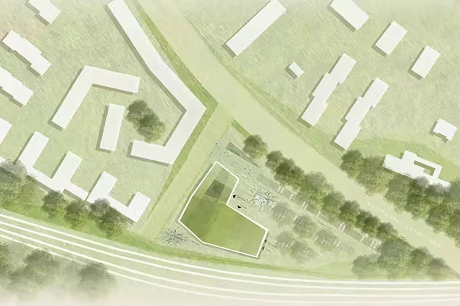 Neubau Bürgerhaus Kastel-Kostheim, Lageplan | dasch zürn + partner | dasch zürn + partner Neubau Bürgerhaus Kastel-Kostheim, Lageplan