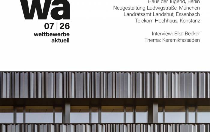 Neubau Landratsamt Landshut, Titelblatt wa wettbewerbe aktuell