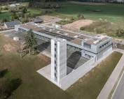 Neubau Zentrales Feuerwehrgerätehaus Rheinfelden, Luftbild