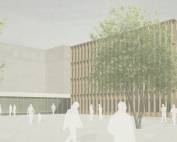 Erweiterung Landratsamt Unterallgäu Unterallgäu in Mindelheim, Eingangsbereich