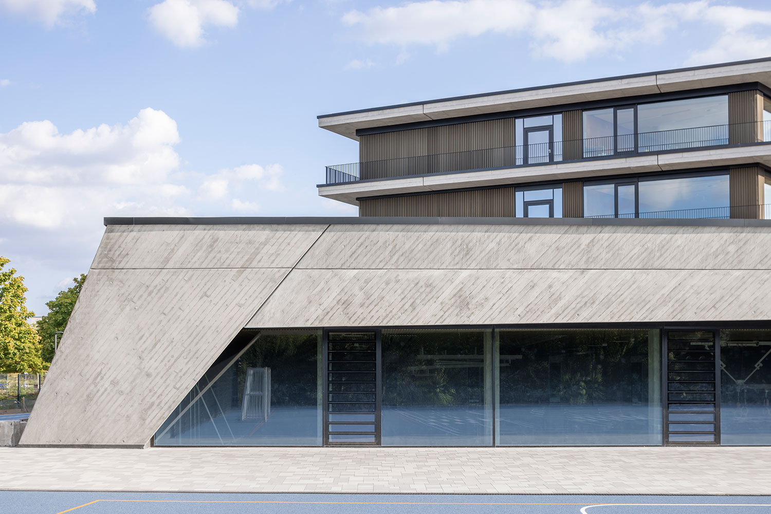 Neubau Emma-Kann-Grundschule in Frankfurt am Main, Ansicht Nord | dasch zürn + partner | dasch zürn + partner Neubau Emma-Kann-Grundschule in Frankfurt am Main, Ansicht Nord